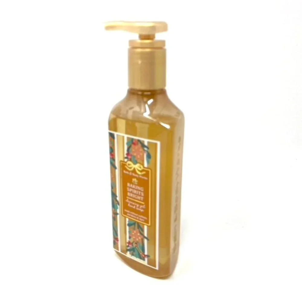 Bath & Body Works Baking Spirits Bright Cleansing Gel Hand Soap 8 Fl Oz x 3